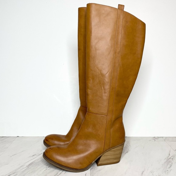 KorkEase Shoes Korks Kork Ease Harley Brown Faux Leather Tall Boot